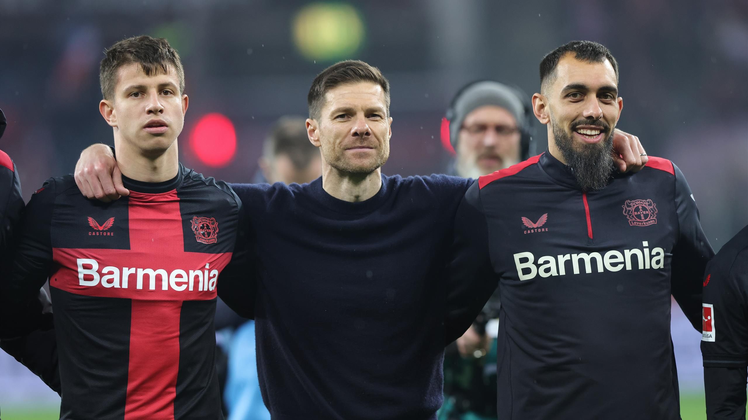 xabi et ses joueurs du bayer leverkusen